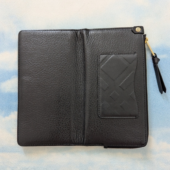 Burberry Black Leather Wallet Purse - Picture 7 of 9